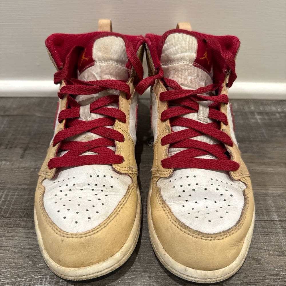 Nike Red and Gold Sneakers High-Top Style